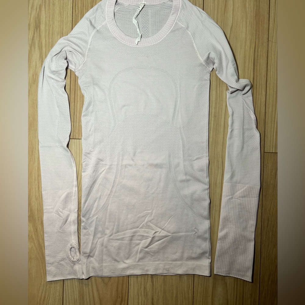 Lululemon Swiftly Tech Light Pink Long Sleeve